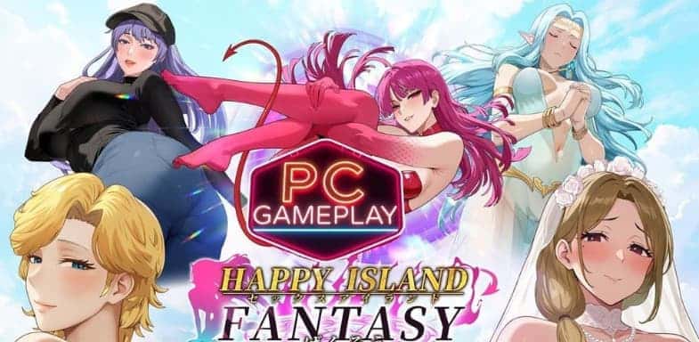 幸福岛幻想插画